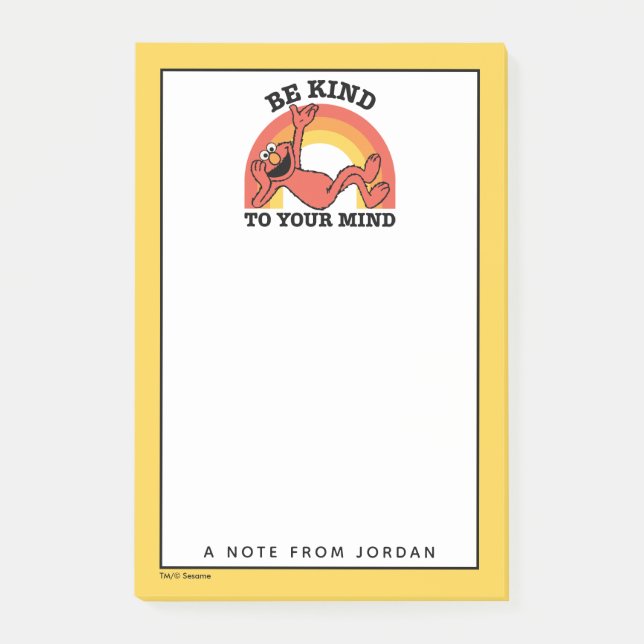 Sesamstraße | Elmo Be | Name hinzufügen Post-it Klebezettel (Vorderseite)