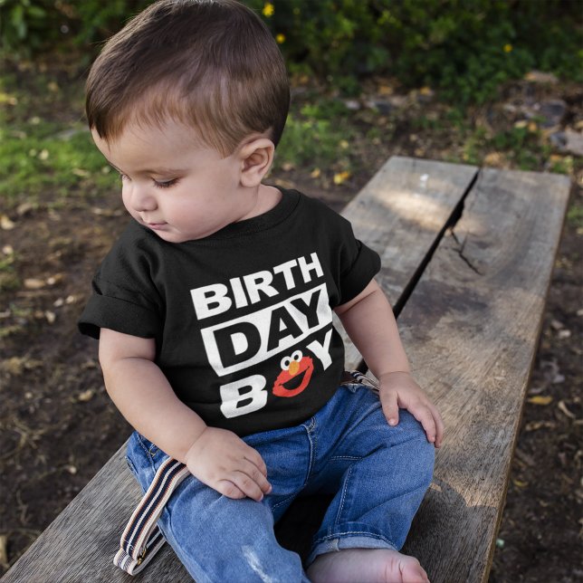 Sesamstraße | Elmo - Birthday Boy Baby T-shirt (Von Creator hochgeladen)
