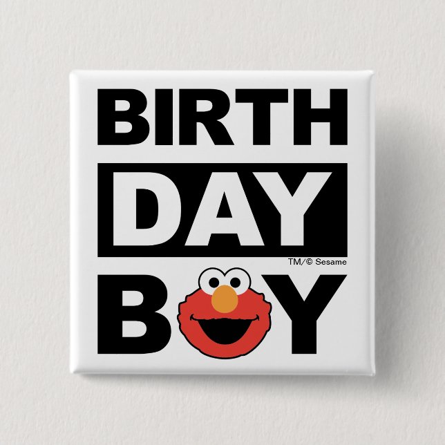 Sesamstraße | Elmo - Birthday Boy Button (Vorderseite)