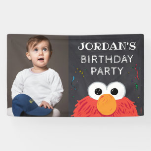 Sesamstraße   Elmo Birthday Chalkboard Banner