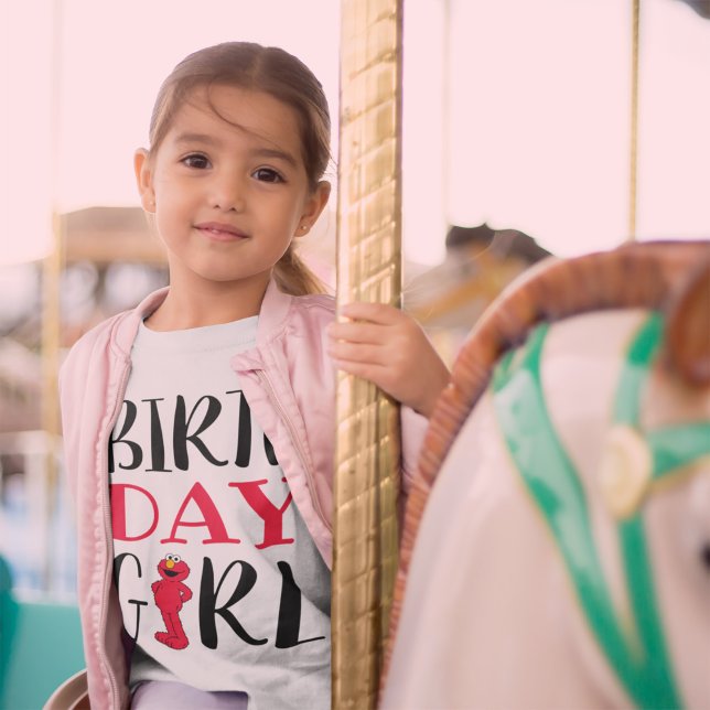 Sesamstraße | Elmo- Birthday Girl Baby T-shirt (Von Creator hochgeladen)