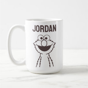 Sesamstraße Elmo Bright Name hinzufügen Kaffeetasse