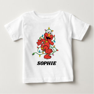 Sesamstraße Elmo Christmas Lights Baby T-shirt