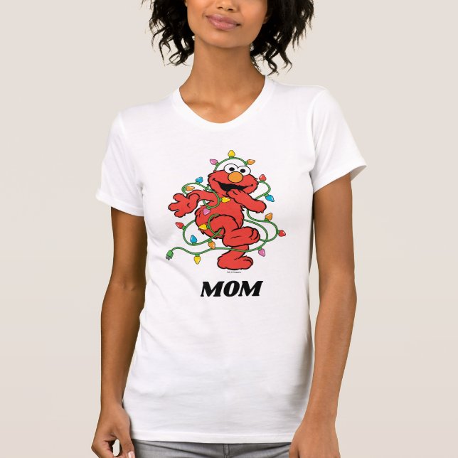 Sesamstraße | Elmo Christmas Lights T-Shirt (Vorderseite)