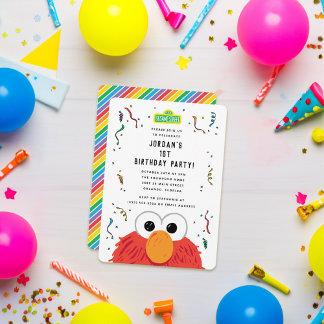 Sesamstraße | Elmo Confetti Birthday Einladung