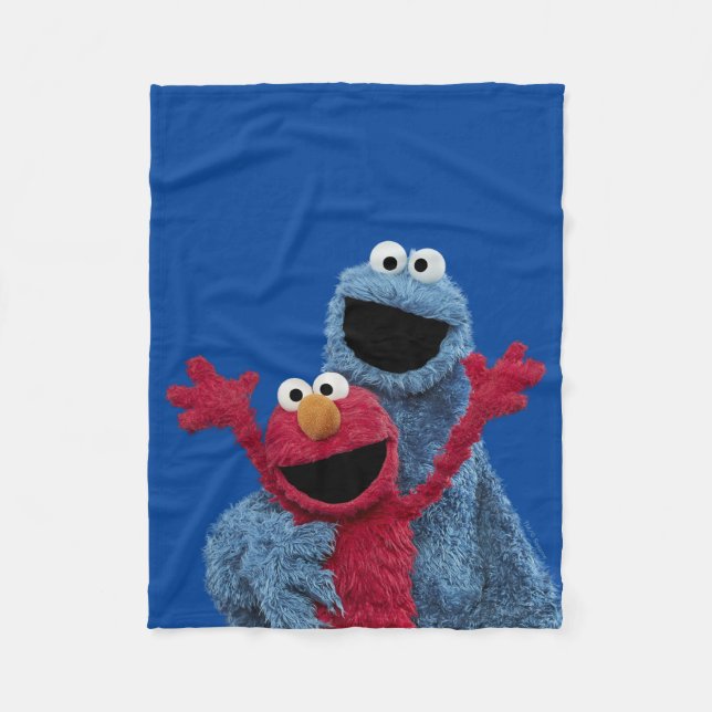 Sesamstraße | Elmo & Cookie Monster Fleecedecke (Vorderseite)