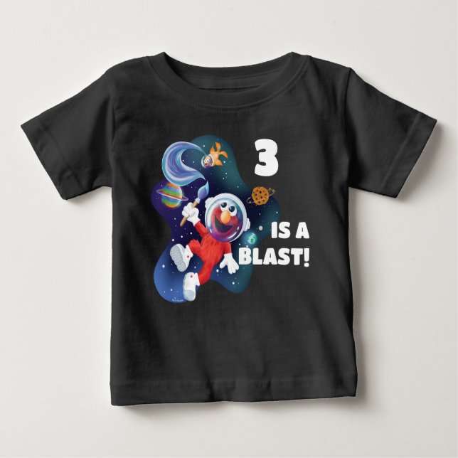 Sesamstraße | Elmo & Dorothy im Weltraum Baby T-shirt (Vorderseite)