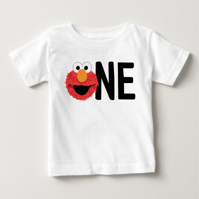 Sesamstraße | Elmo Face I'm One Birthday Baby T-shirt (Vorderseite)