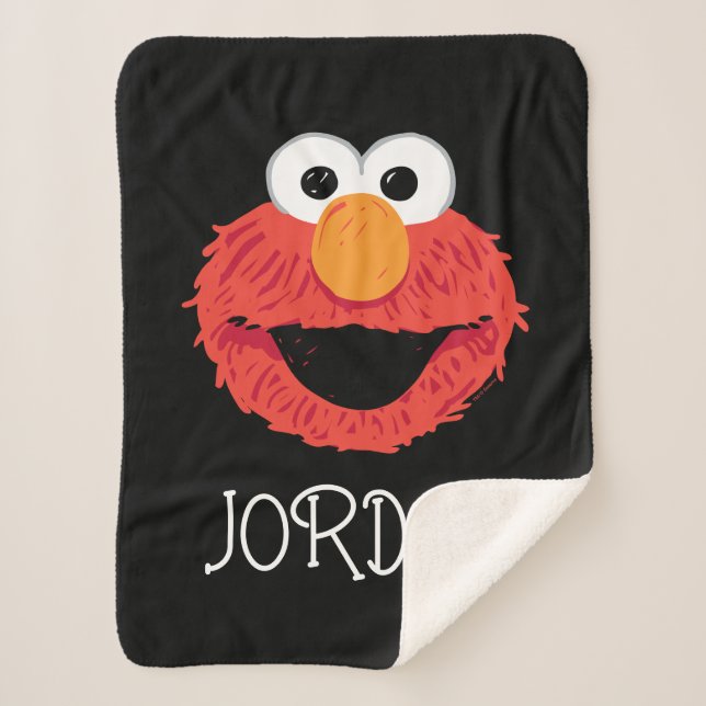 Sesamstraße | Elmo Face Sherpadecke (Vorderseite)