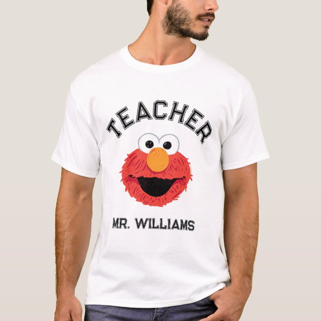 Sesamstraße | Elmo Face Teacher T-Shirt (Vorderseite)