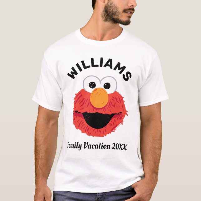 Sesamstraße | Elmo Familienurlaub T-Shirt (Vorderseite)
