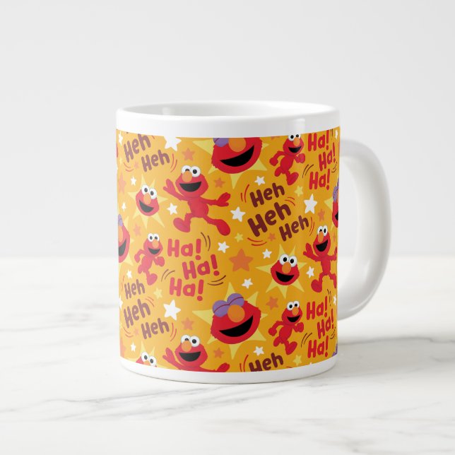 Sesamstraße | Elmo Ha! Ha! Ha! Muster Jumbo-Tasse (Vorderseite Rechts)