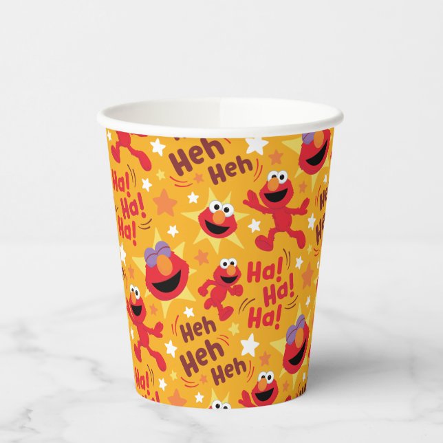 Sesamstraße | Elmo Ha! Ha! Ha! Muster Pappbecher (Links)