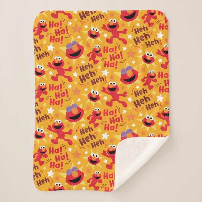 Sesamstraße | Elmo Ha! Ha! Ha! Muster Sherpadecke (Vorderseite)