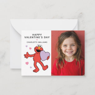 Sesamstraße   Elmo Herz Foto Valentinstag Mitteilungskarte