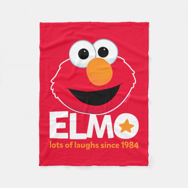 Sesamstraße | Elmo Lots of Laughs Seit 1984 Fleecedecke (Vorderseite)