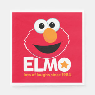 Sesamstraße   Elmo Lots of Laughs Seit 1984 Serviette
