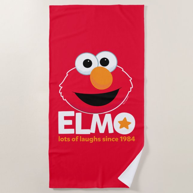 Sesamstraße | Elmo Lots of Laughs Seit 1984 Strandtuch (Vorderseite)