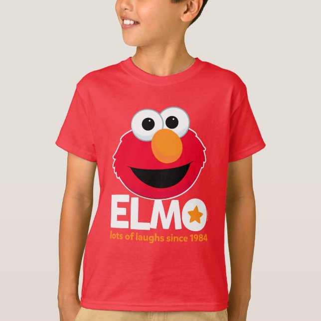 Sesamstraße | Elmo Lots of Laughs Seit 1984 T-Shirt (Vorderseite)