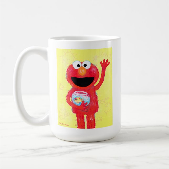 Sesamstraße | Elmo mit Goldfish Kaffeetasse (Links)