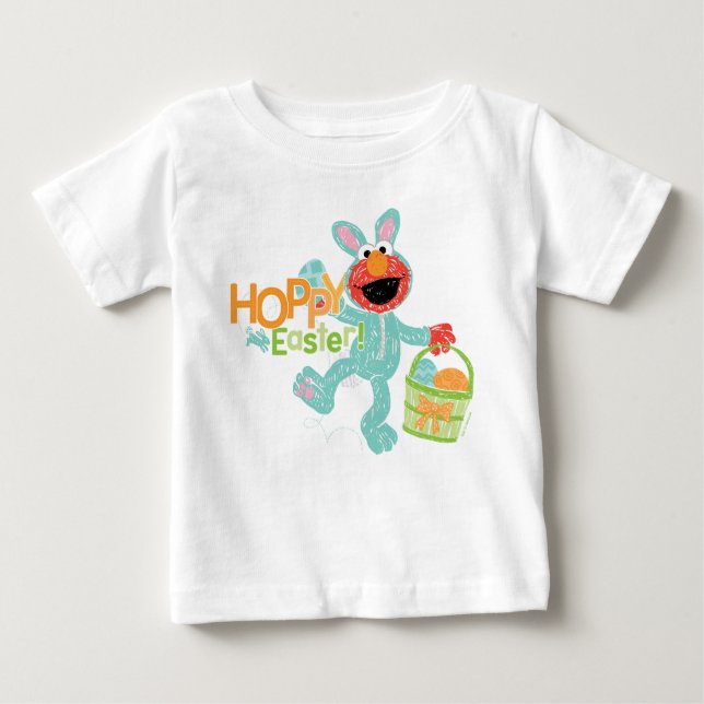 Sesamstraße - Elmo | Osterfest Baby T-shirt (Vorderseite)