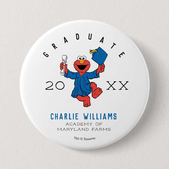 Sesamstraße | Elmo Preschool Graduate Button (Vorderseite)