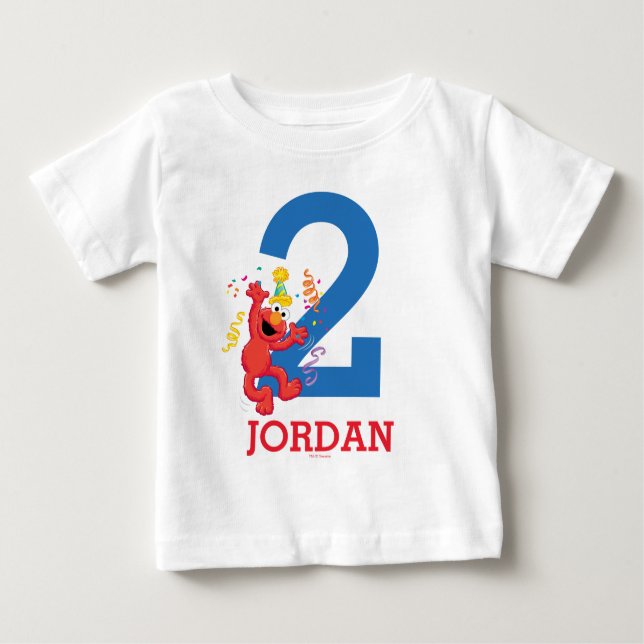 Sesamstraße | Elmo - Rainbow 2. Geburtstag Baby T-shirt (Vorderseite)