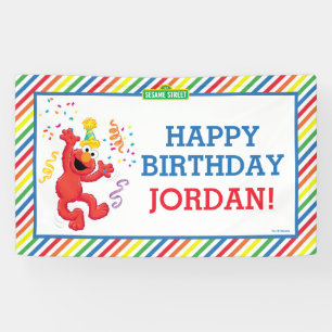 Sesamstraße Elmo — Rainbow Birthday Banner
