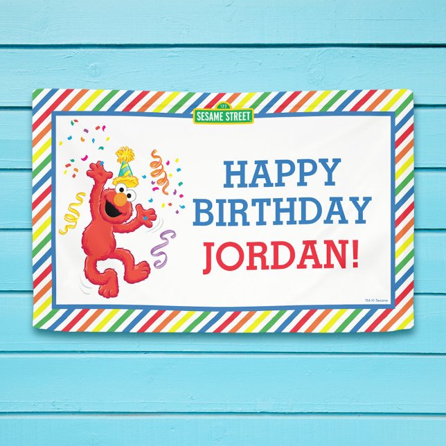 Sesamstraße | Elmo - Rainbow Birthday Banner (Von Creator hochgeladen)