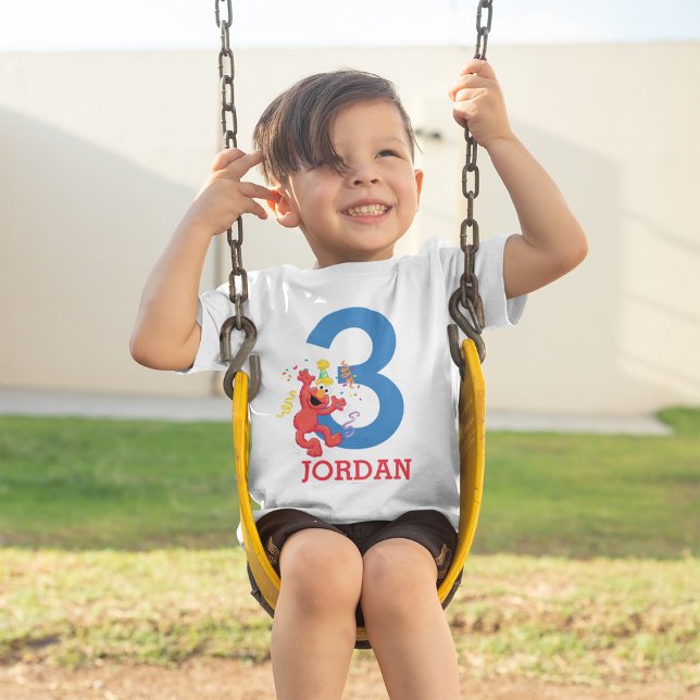 Sesamstraße | Elmo — Rainbow Birthday Kleinkind T-shirt (Von Creator hochgeladen)