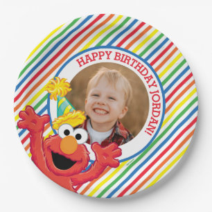 Sesamstraße Elmo — Rainbow Birthday Pappteller