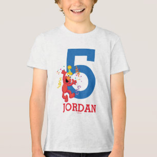 Sesamstraße   Elmo — Rainbow Birthday Tri-Blend Shirt