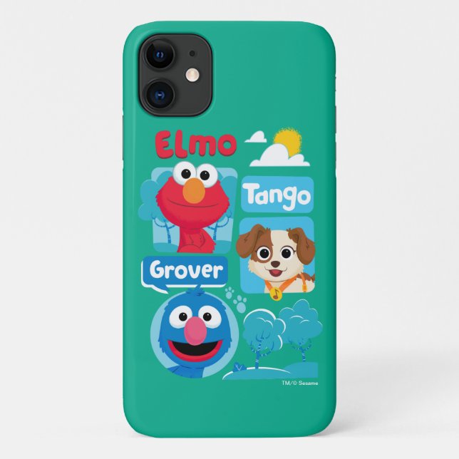 Sesamstraße | Elmo, Tango, & Grover Park Graphic Case-Mate iPhone Hülle (Rückseite)