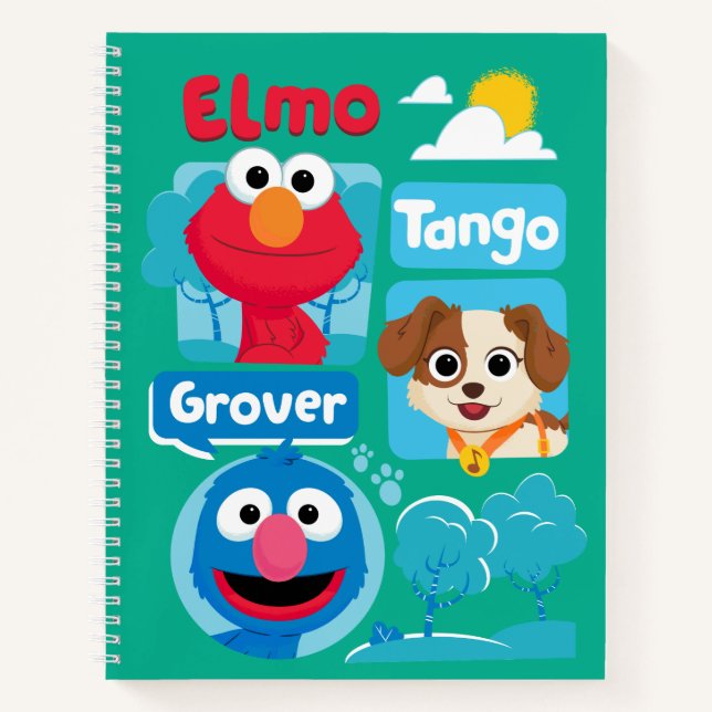 Sesamstraße | Elmo, Tango, & Grover Park Graphic Notizbuch (Vorderseite)