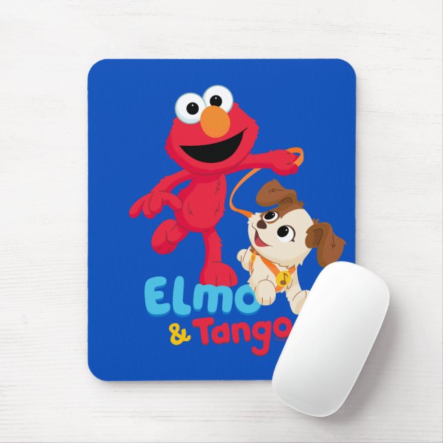 Sesamstraße | Elmo & Tango Running Mousepad (Mit Mouse)