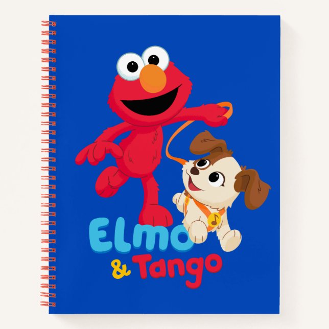 Sesamstraße | Elmo & Tango Running Notizbuch (Vorderseite)