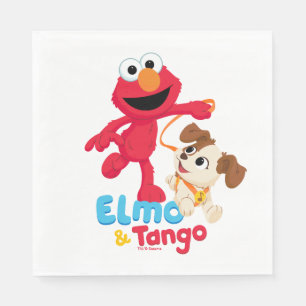 Sesamstraße   Elmo & Tango Running Serviette
