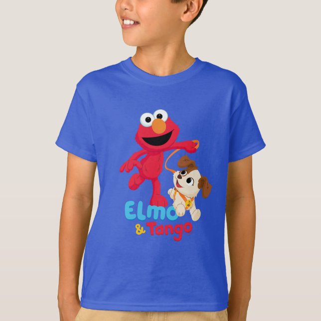 Sesamstraße | Elmo & Tango Running T-Shirt (Vorderseite)