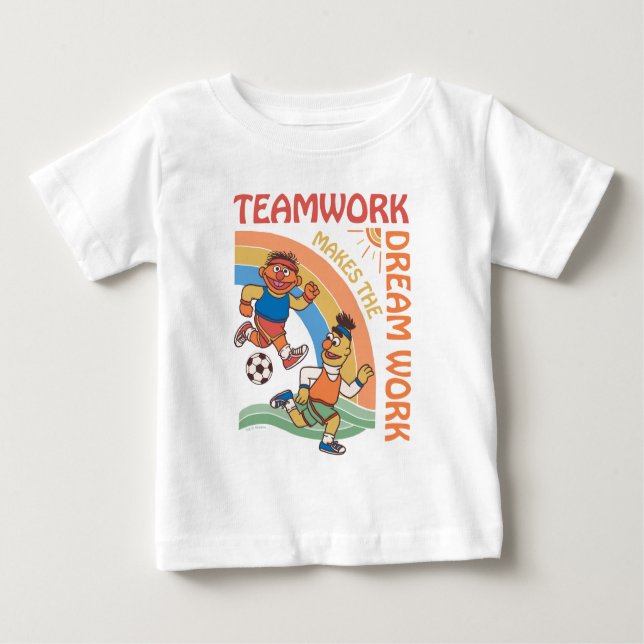 Sesamstraße | Ernie & Bert Teamwork Baby T-shirt (Vorderseite)