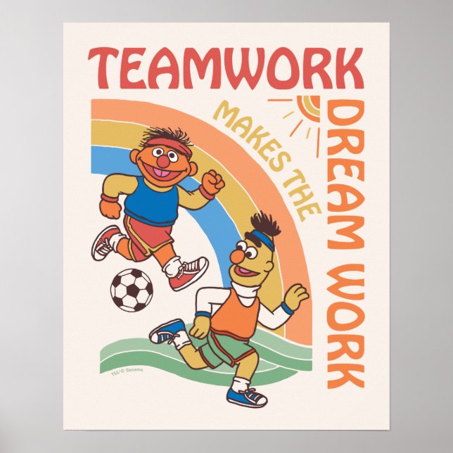 Sesamstraße | Ernie & Bert Teamwork Poster (Vorne)
