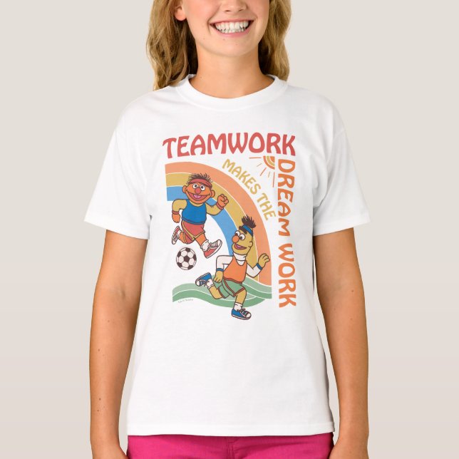 Sesamstraße | Ernie & Bert Teamwork T-Shirt (Vorderseite)