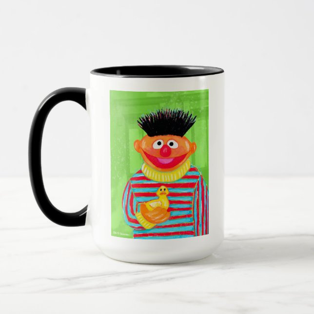 Sesamstraße | Ernie mit Rubber Duckie Tasse (Links)