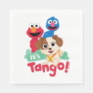 Sesamstraße   Es ist Tango mit Elmo & Grover Serviette