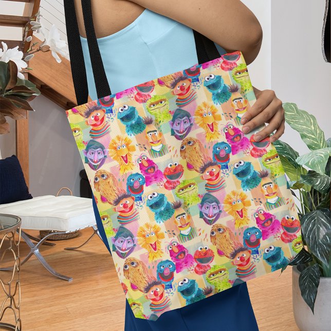 Sesamstraße | Farbiges Muster (Person carrying tote bag)