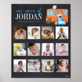 Sesamstraße Feinschmecker LKW Ein Jahr von 12 Mona Poster