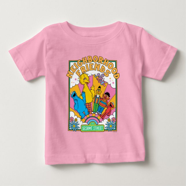 Sesamstraße | Freunde der Nachbarschaft Baby T-shirt (Vorderseite)