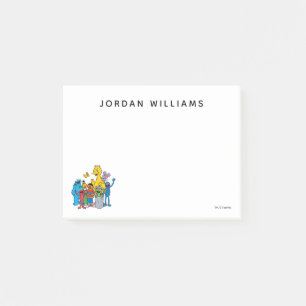 Sesamstraße-Freunde winken Post-it Klebezettel