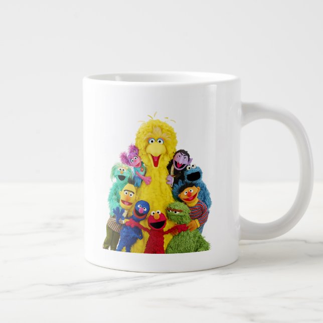 Sesamstraße | Fun Farbiges Portrait Jumbo-Tasse (Rechts)