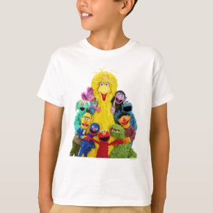Sesamstraße Fun Farbiges Portrait T-Shirt