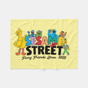 Sesamstraße Furry Friends seit 1969 Fleecedecke